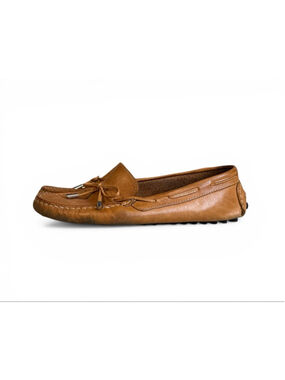 Mercanti Fiorentini Women’s Congac Leather Driving Loafers Sz 9B Made in Brazil